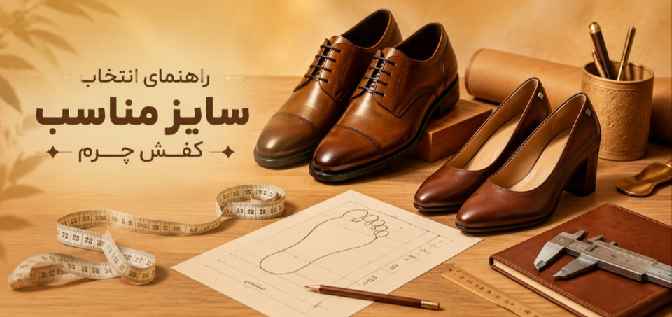 راهنمای انتخاب سایز مناسب کفش چرم✅