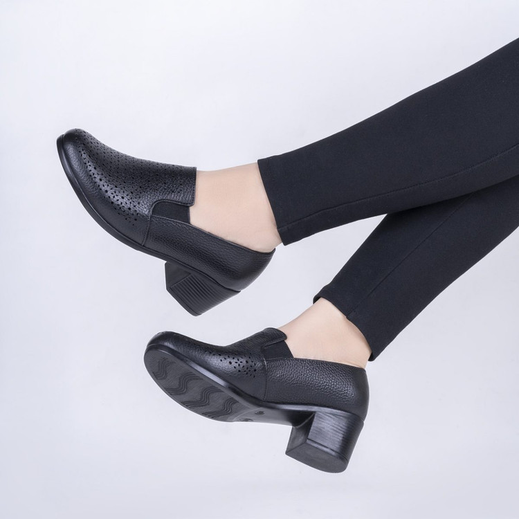 کفش تابستانی چرم زنانه مدل ماریا